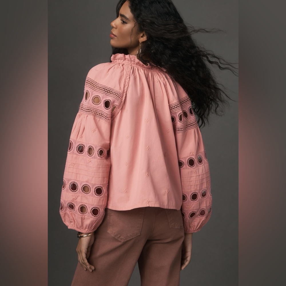 Forever That Girl Long-Sleeve V-Neck Peasant Blouse - Picture 3 of 11